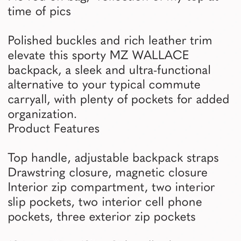 MZ Wallace Backpack with Silver - Picture 8 of 8